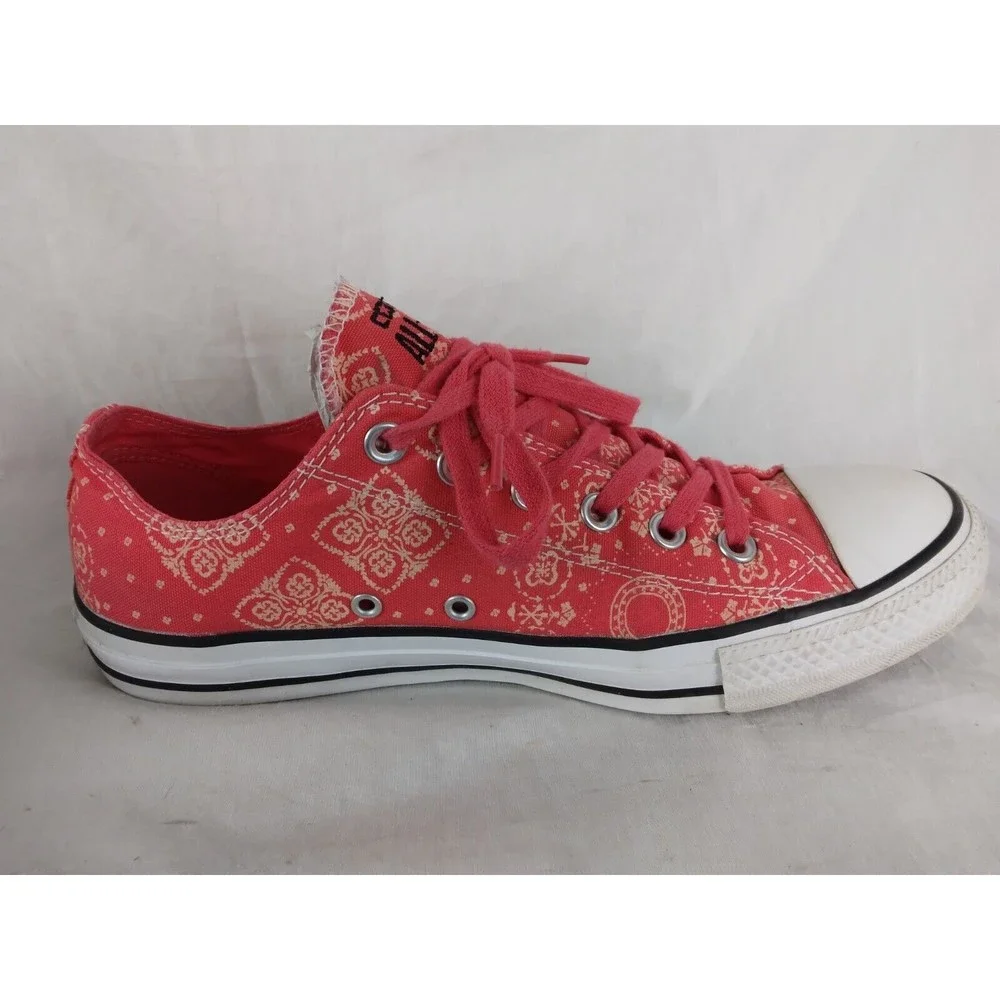 Converse Low Top Sneakers in Pink Bandana Print - Picture 6 of 11